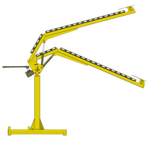 Hydraulic wire feeder boom