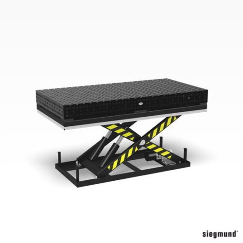 Table élévatrice 2412 avec Table à rainures hexagonales