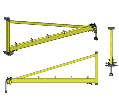 Potence murale articulée pour dévidoir